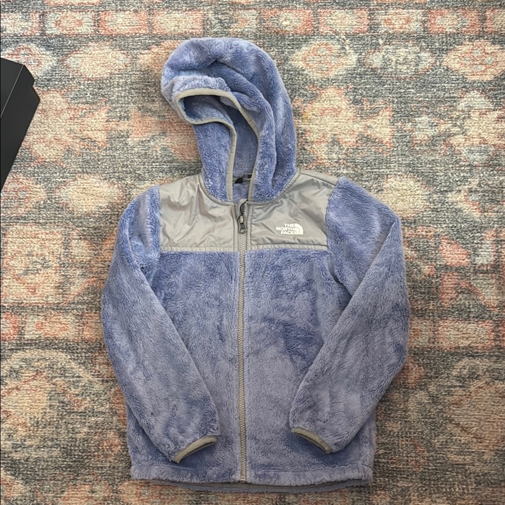 The North Face Kids Fleece Hoodie - Lavender and Gray